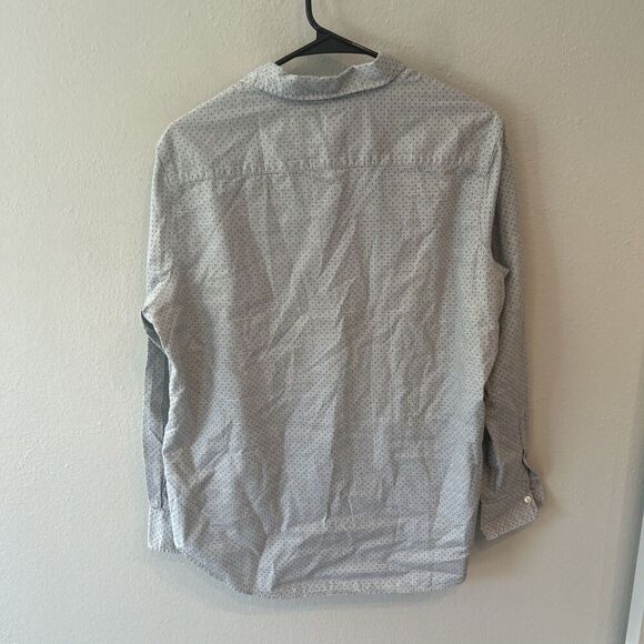 Frank & Eileen Gray Cotton Eileen Button Front Blouse Womens Size Small - Picture 7 of 9